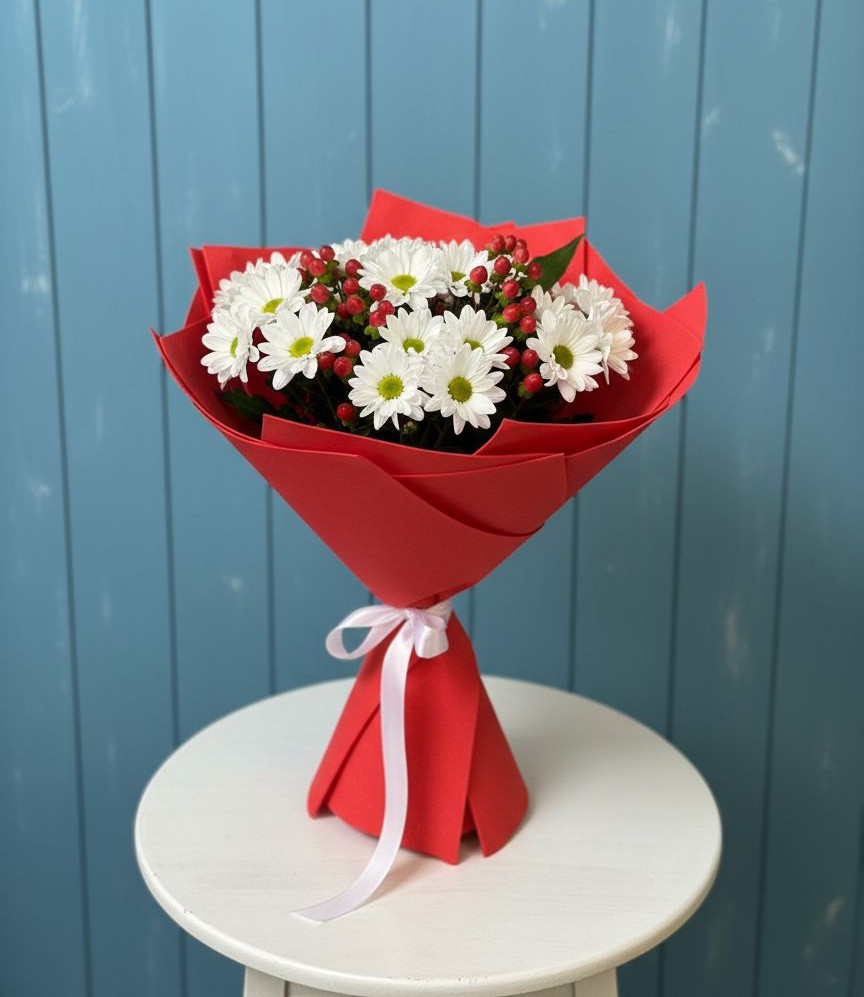 Букет цветов из: Хризантемы в Беседы