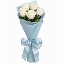 Букет 5 Белых роз Проуд в Беседы