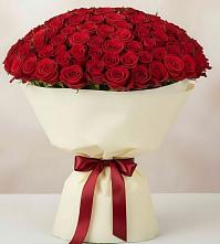 Букет 101 Красная роза Милано в Беседы