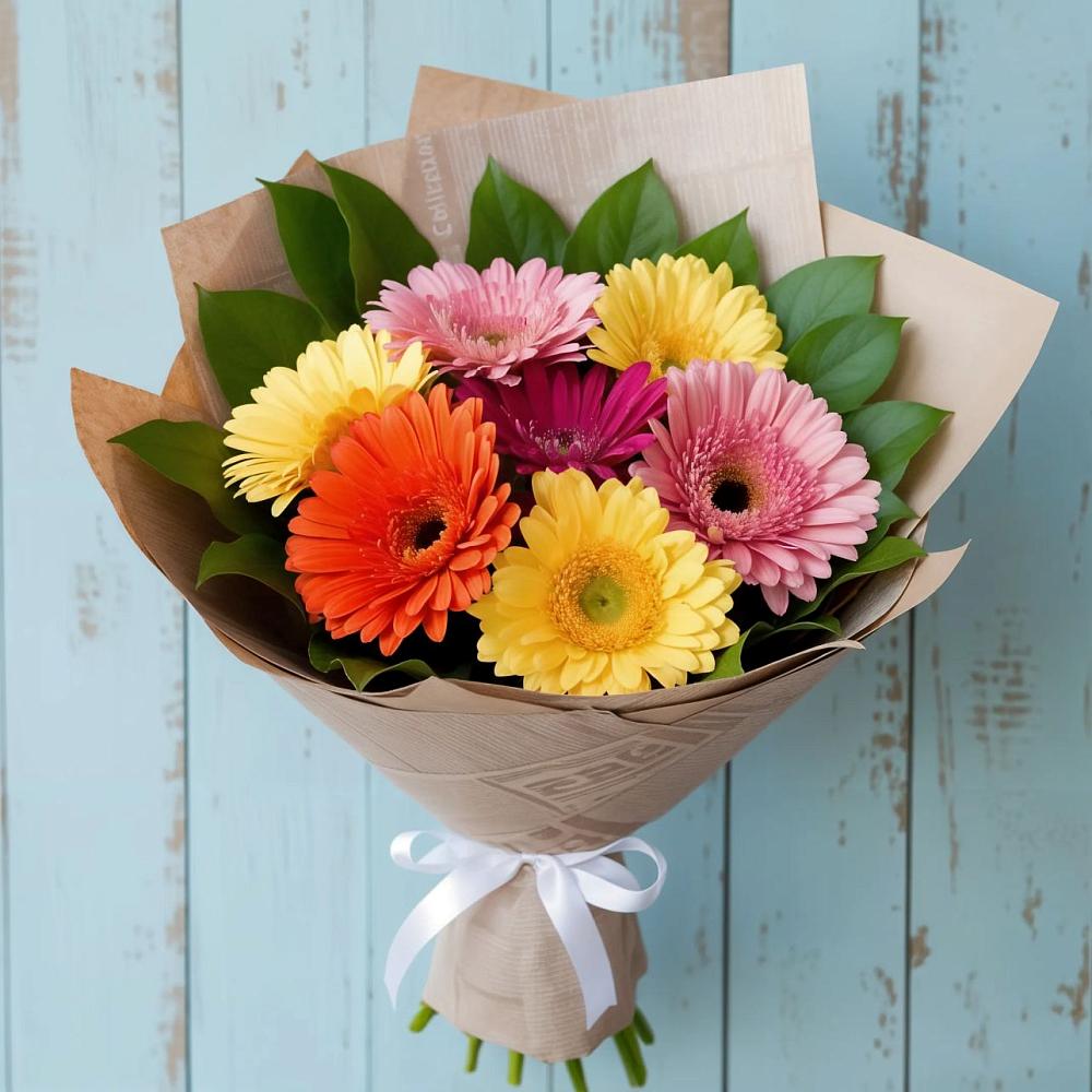 Букет цветов из: Герберы в Беседы