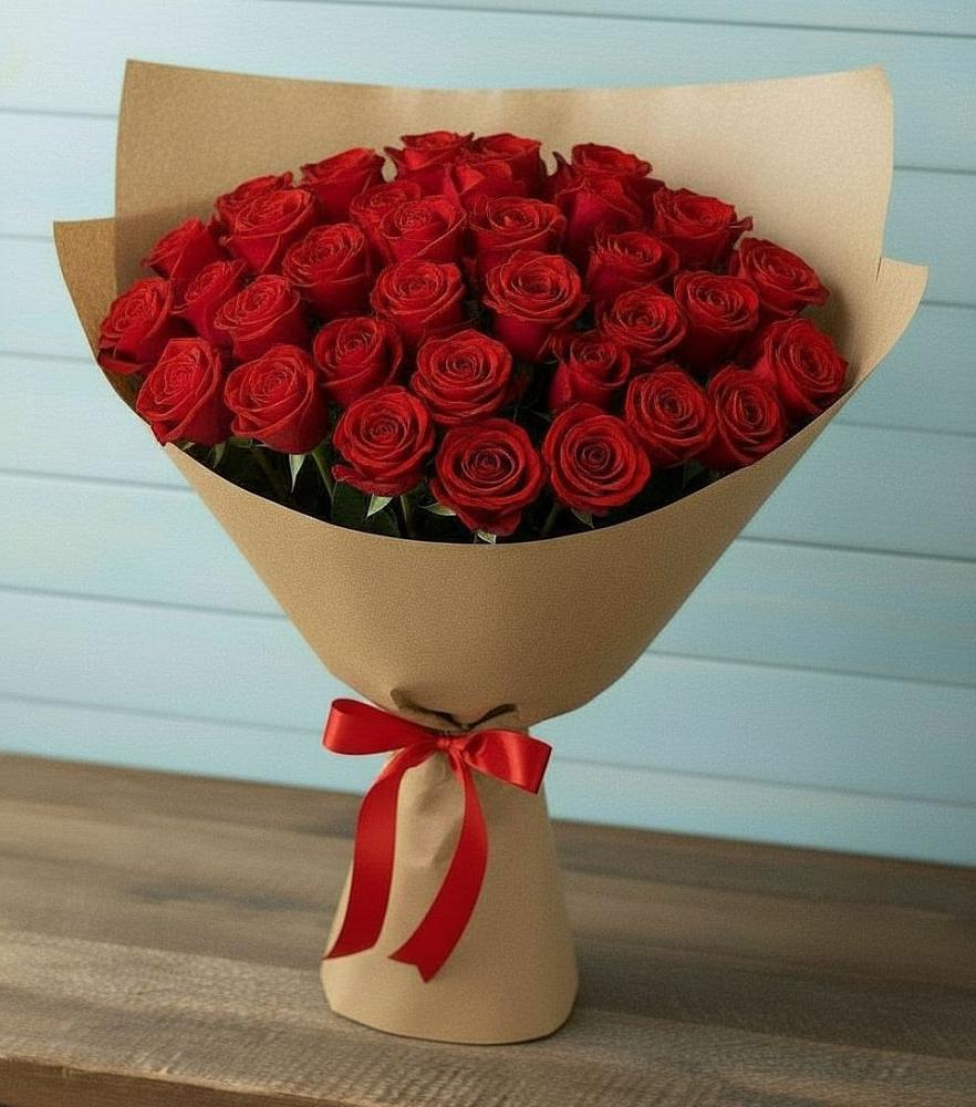 Букет Красные розы Милано в Беседы