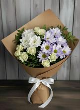 Букет цветов из:  Хризантемы и Розы в Беседы