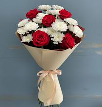Букет цветов из:  Розы и Хризантемы #REPLACE_PRED# Беседы