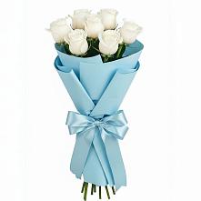 Букет 7 белых роз Проуд в Беседы