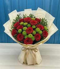 Букет цветов из:  Розы и Хризантемы в Беседы