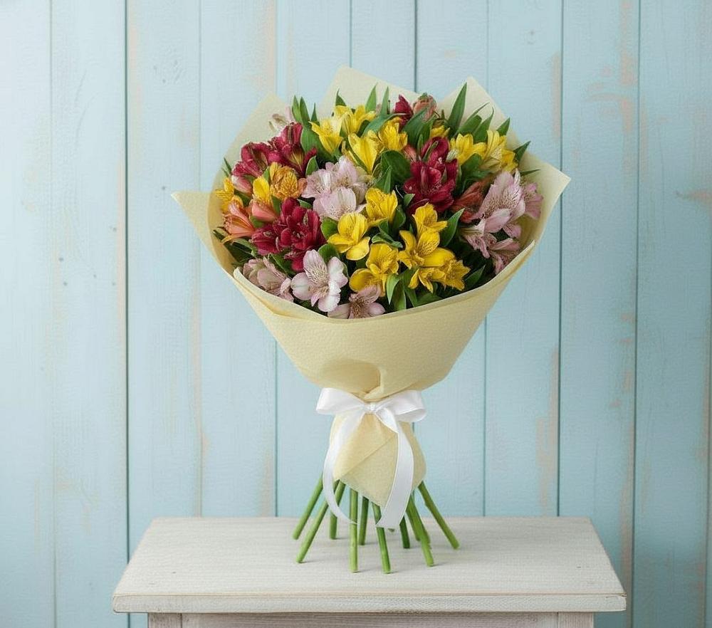 Букет цветов из: Альстромерии в Беседы