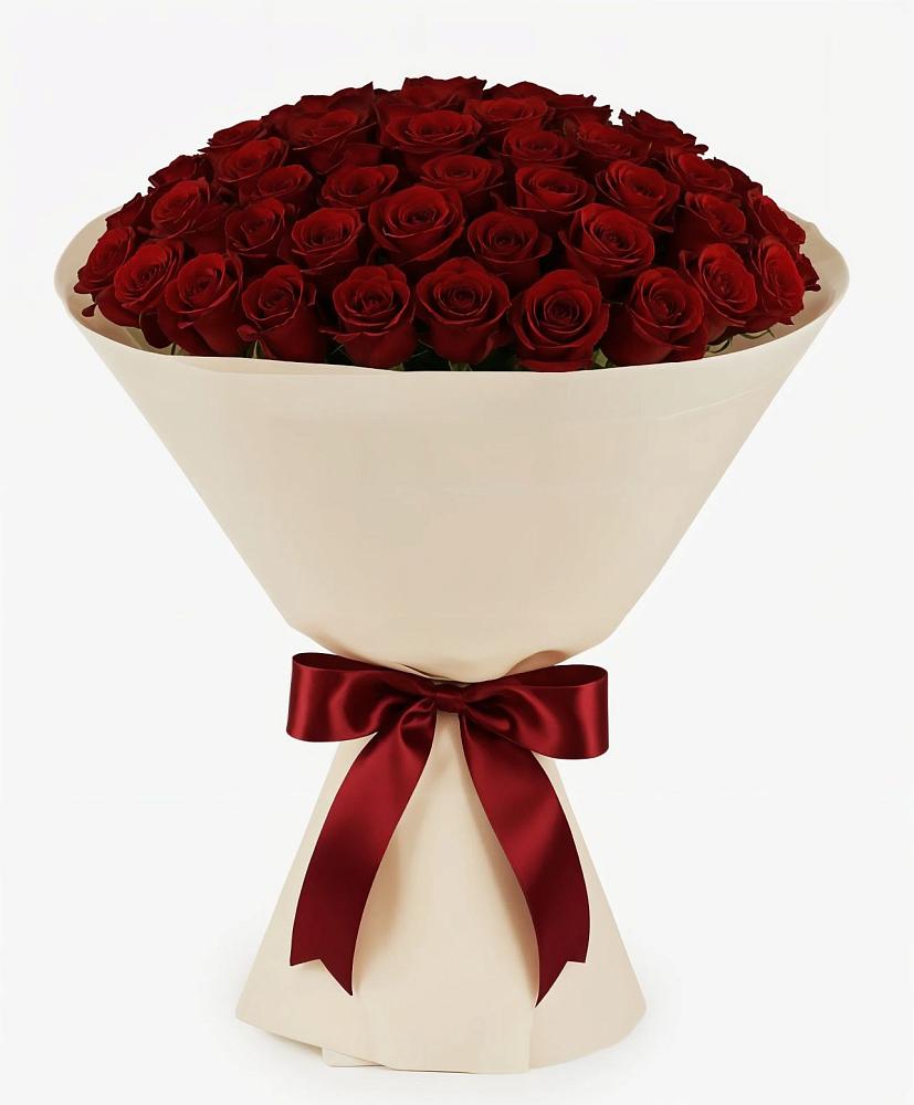 Букет 101 Бордовая роза Блэк Бакарра в Беседы