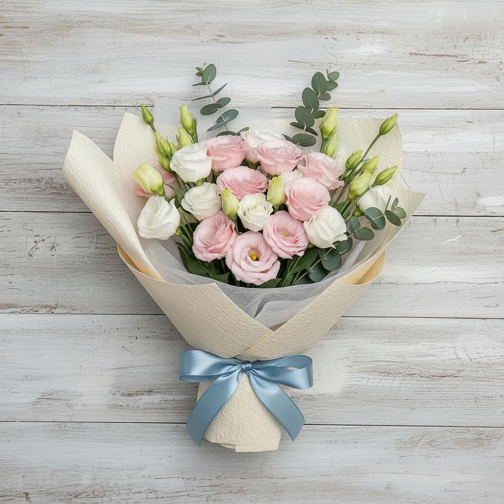 Букет цветов из: Лизиантусы в Беседы